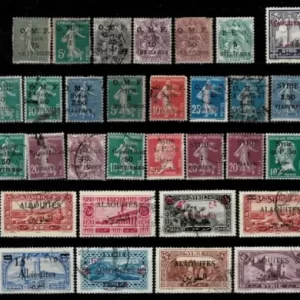 France Syria year 1919/33 France stamps Overprinted Used