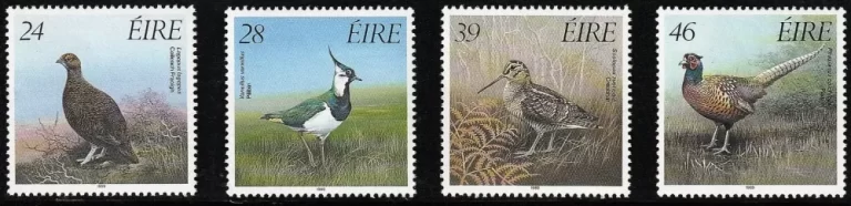 Ireland year 1989 birds - Animals / Game Birds full set