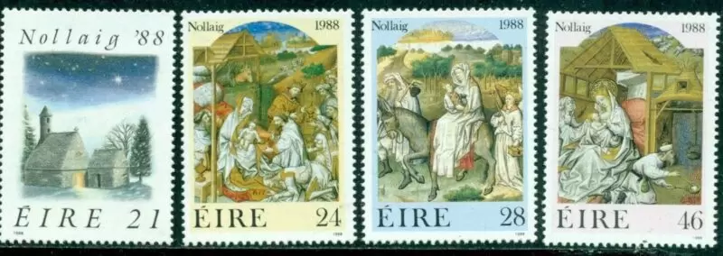 Ireland stamps year 1988 Christmas Set