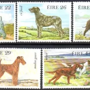 Ireland year 1983 Irish Dogs stamps set