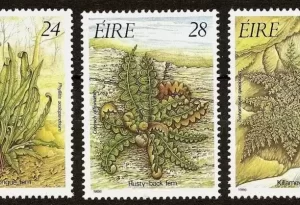 Ireland year 1986 Flora and Fauna: FERNS stamps