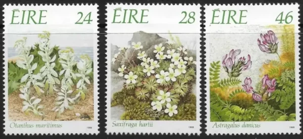 Ireland year 1988 Endangered Flora of Ireland stamps