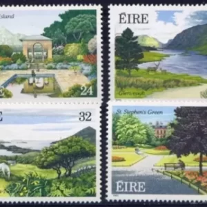 Ireland year 1989 Parks and Gardens stamps Set