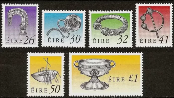 Ireland year 1990 Art treasures of Ireland set stamps