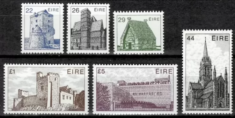 Ireland year1982/83 stamps Irish Architecture full set