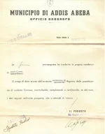 Italy Ethiopia cover year 1938 Postal History Public notice