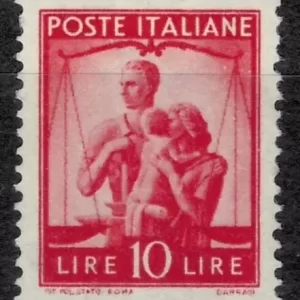 Italy year 1945 stamp 10 L ☀ MNH unused