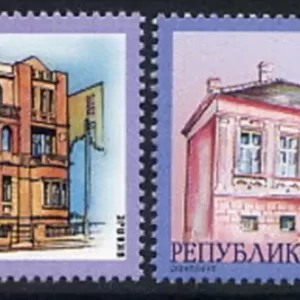 Macedonia year 2003 Town Architecture postage stamps set