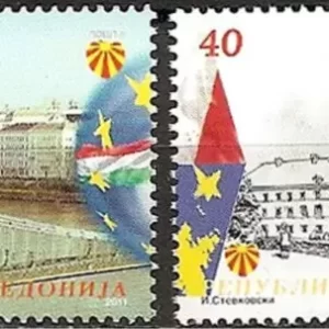 Macedonia year 2011 stamps Macedonia in EU set