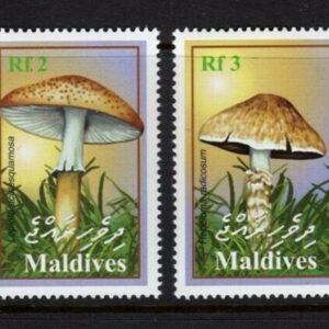 Maldives Islands year 2001 stamps ☀ Nature - Mushrooms full set ☀ MNH **