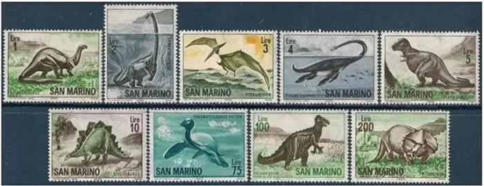 San Marino year 1965 stamps- Dinosaurs/ Complete set MNH **