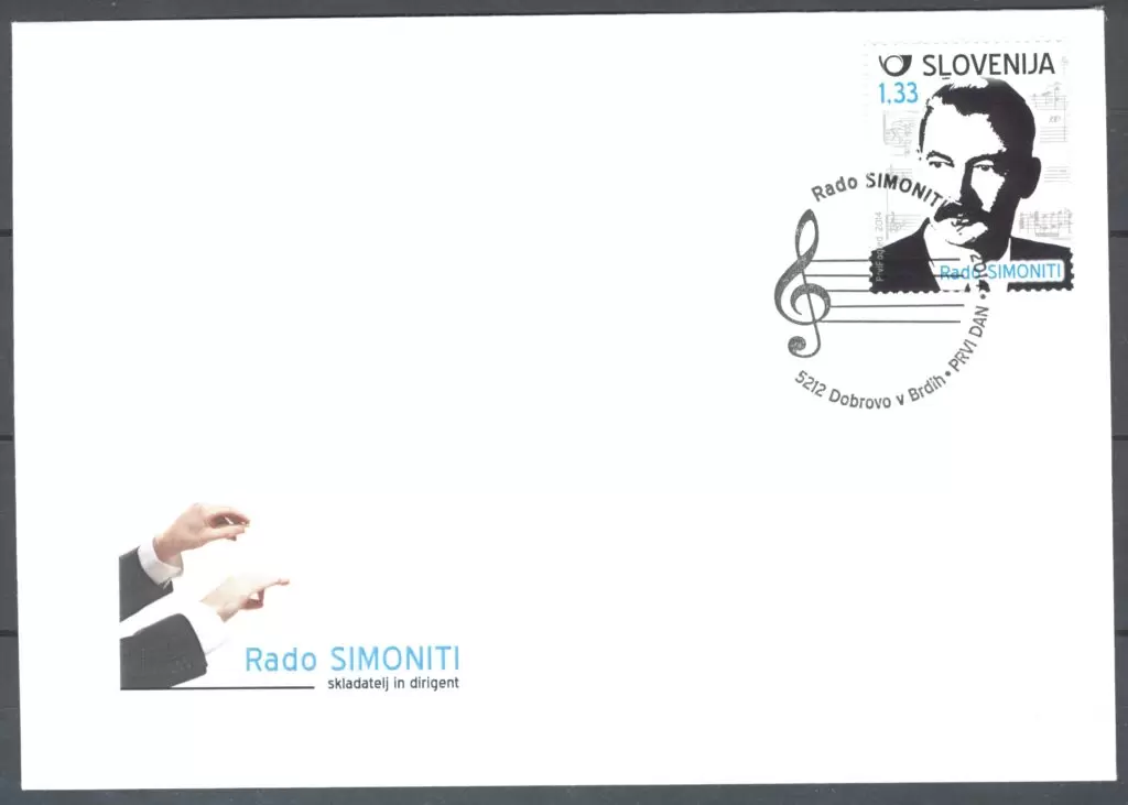 Slovenia 2014 Music / Composer Rado Simoniti FDC