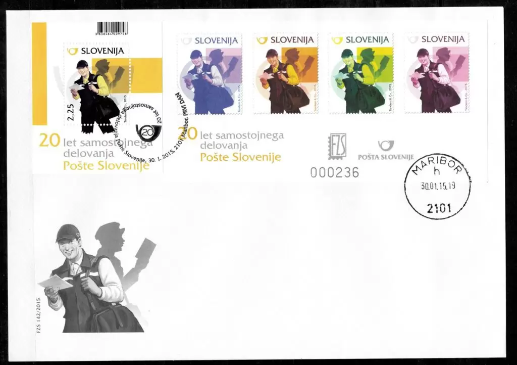 Slovenia 2015 The 20th year of Slovenian Post