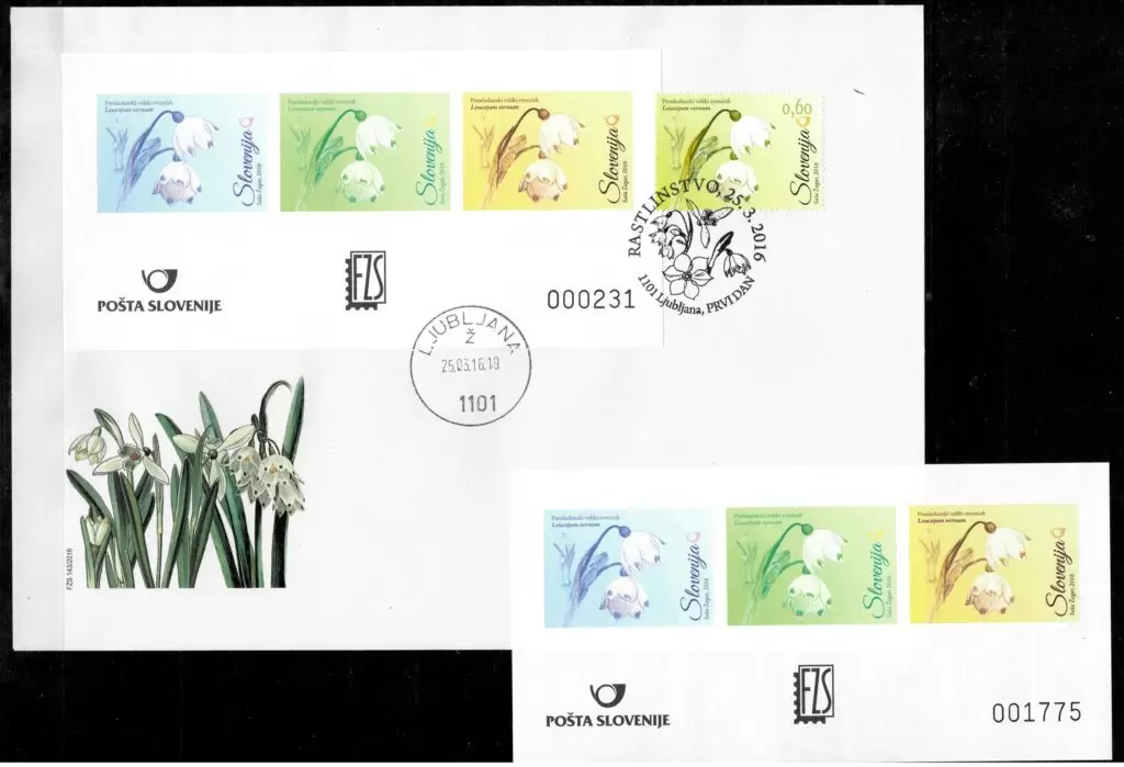 Slovenia 2016 Flora Flowers / FDC and essay