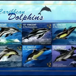 St Vincent year 2011 Fauna / Sea Animals - Dolphins