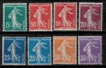 France stamps 1906/07 year YVERT 135/142 , Mi 116/121 MNH