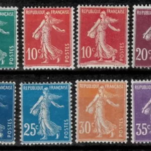 France stamps 1906/07 year YVERT 135/142 , Mi 116/121 MNH