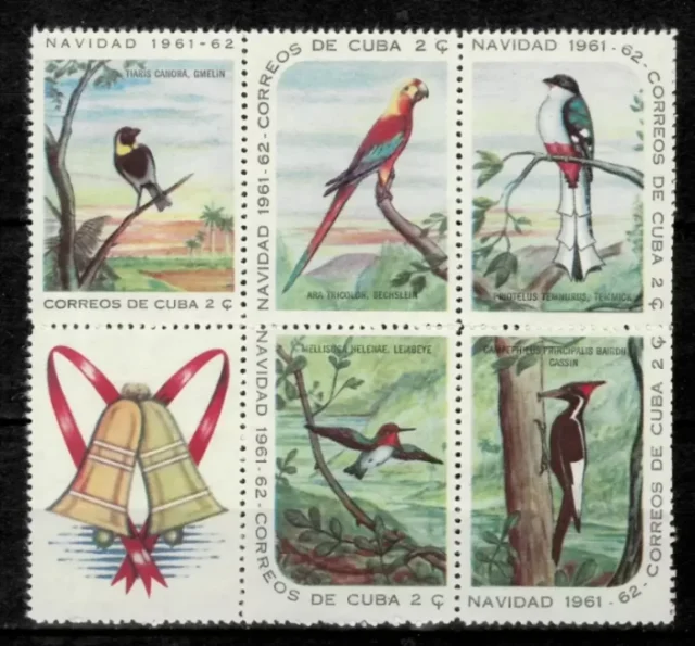 Cuba 1961 Fauna Birds postage stamps