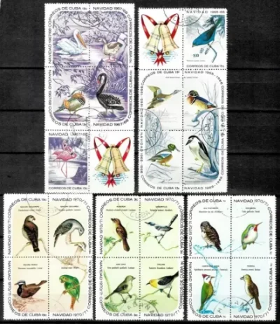 Cuba year 1967 Fauna Birds postage stamps Used