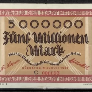 GERMANY – NÜRNBERG 1923 5,000,000 Mark