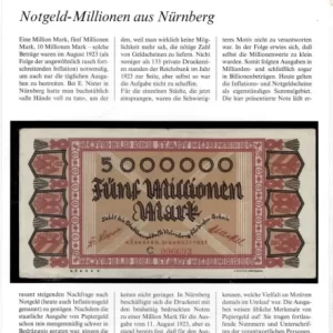 GERMANY – NÜRNBERG 1923 5,000,000 Mark