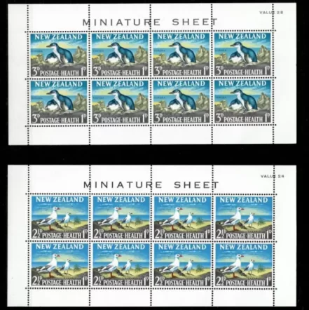 New Zealand year 1964 Fauna Birds stamps set