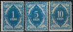 SHS - Slovenia year 1919 Porto Vienna print 1k/10k stamps set