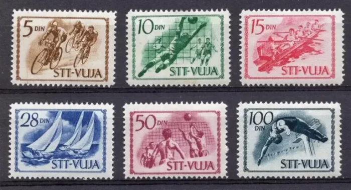 Trieste B STT - Vujna year 1952 stamps Sport full set MNH**