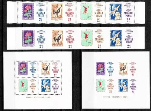 Hungary year 1965 Stamp day complete set MNH