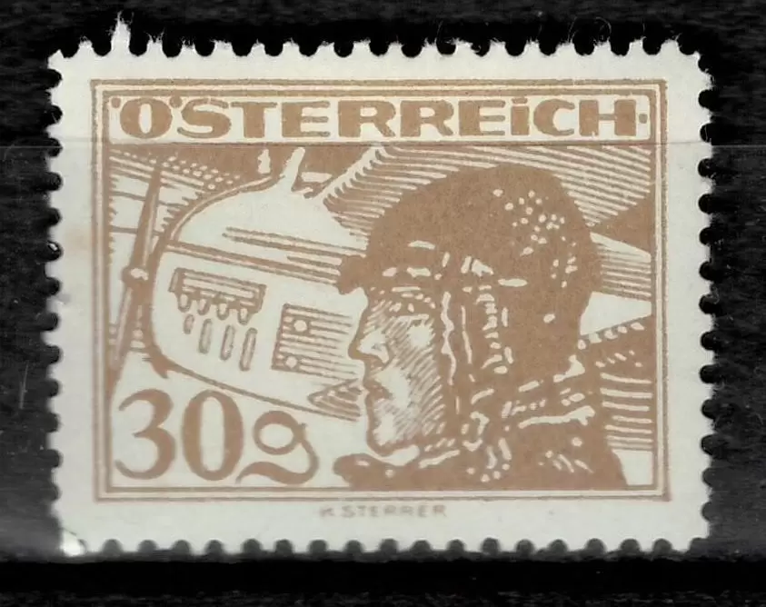 Austria 1926 Airmail 30g postage stamp