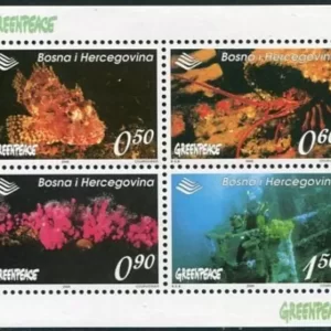 Bosnia 2000 stamps Fauna - Sea, Marine life MNH / MSS