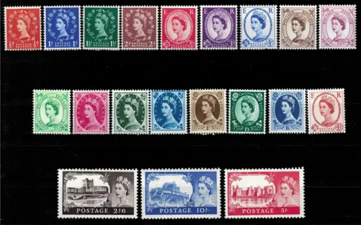 Great Britain year 1952/58 stamps MNH