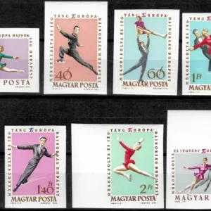 Hungary 1963 European Figure Skating Championships stamps