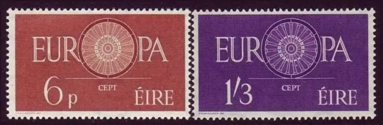 Ireland year 1960 EUROPA Stamps set MNH