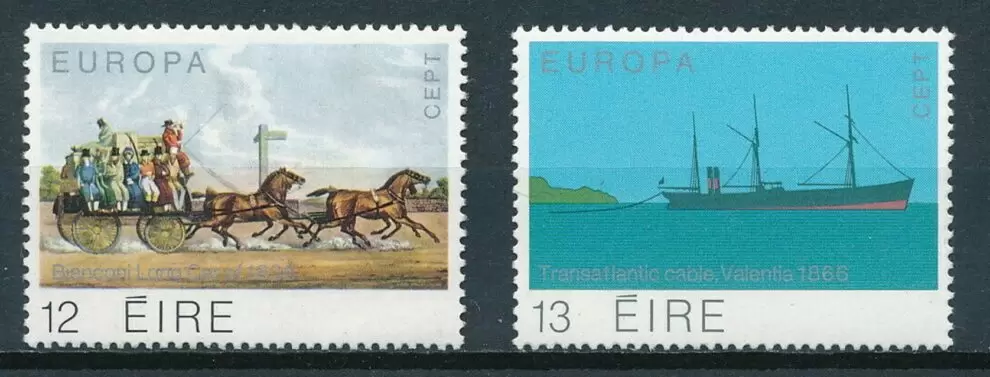 Ireland year 1979 stamps - Transportation Communication set