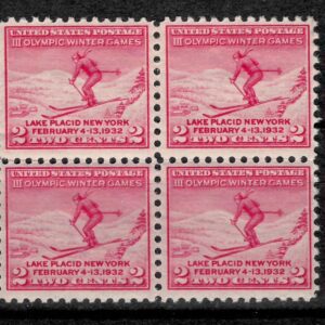 USA Stamp year 1932 Winter Olympics Lake Placid stamps