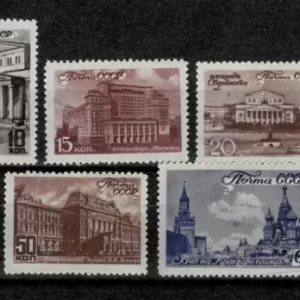 USSR / Russia year 1946 Views of Moscow stamps set