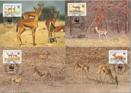 Burkina Faso 1993 W.W.F. - Fauna Gazelle