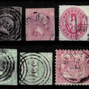 Old Germany states / Preussen Thurn and Taxis Baden Used lot