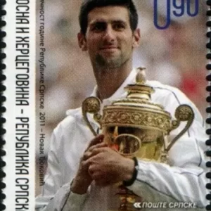 Bosnia year 2011 stamp Novak Djokovic, Tennis World Nr.1 ☀ MNH**