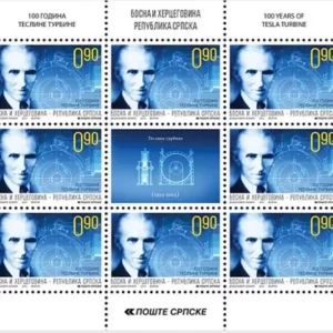 Bosnia 2013 postage stamps Scientist Inventor Nikola Tesla