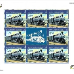 Bosnia year 2005 stamps Railways - Trains