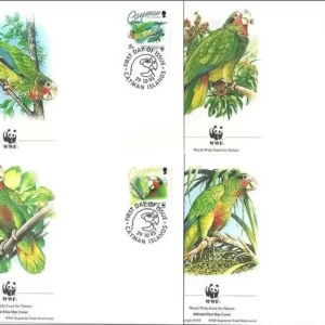 Cayman Islands 1990 WWF Fauna Birds Parrots