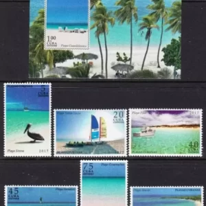 Cuba 2017 stamps Tourism - Beaches of Cuba complete set