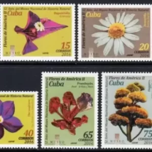 Cuba year 2016 stamps - Flora / flowers complete set