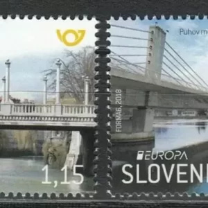 Europa CEPT year 2018 stamps - Slovenia Architecture - Bridges