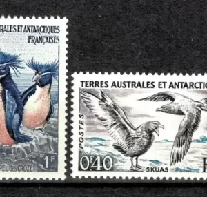 French Southern Antarctic Territories year 1956/61 Birds Penguins stamps