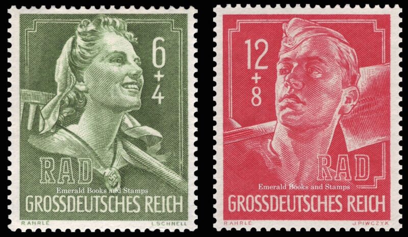 German Reich year 1944 Reich Labour Service – stamps
