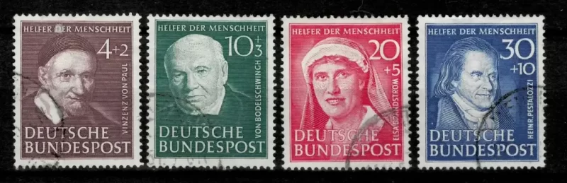 germany-year-1952-charity-stamps