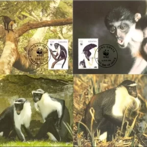 Ghana 1994 W.W.F. – Fauna Diana Monkey